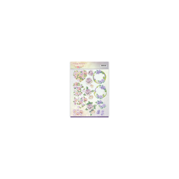 3D Jeanine`s  Lilla blomster